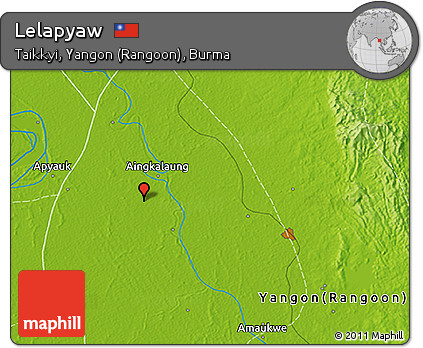 Physical 3D Map of Lelapyaw