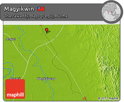 Physical 3D Map of Magyikwin