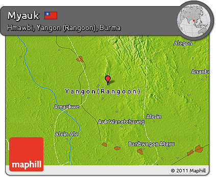 Physical 3D Map of Myauk
