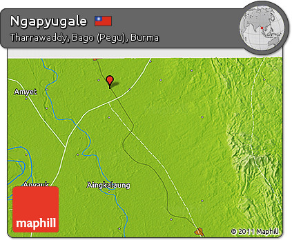 Physical 3D Map of Ngapyugale