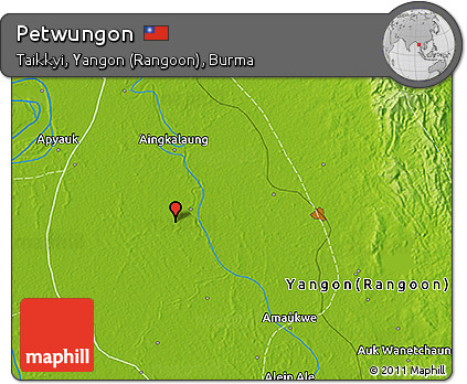 Physical 3D Map of Petwungon