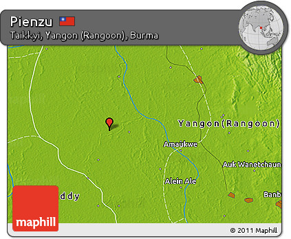Physical 3D Map of Pienzu