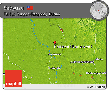 Physical 3D Map of Sabyuzu
