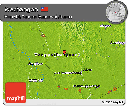 Physical 3D Map of Wachangon