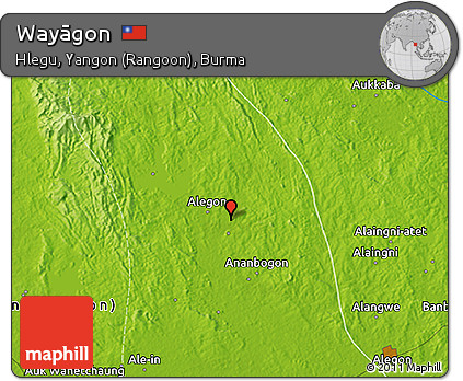 Physical 3D Map of Wayāgon
