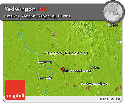 Physical 3D Map of Yedwingon