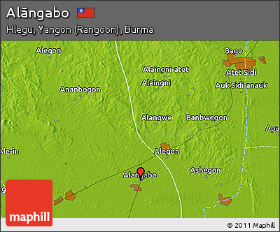 Physical 3D Map of Alāngabo