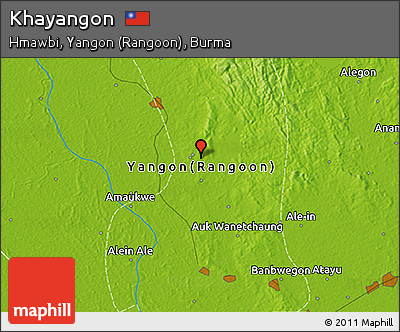 Physical 3D Map of Khayangon