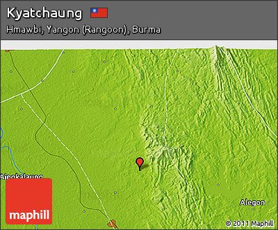 Physical 3D Map of Kyatchaung