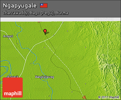 Physical 3D Map of Ngapyugale