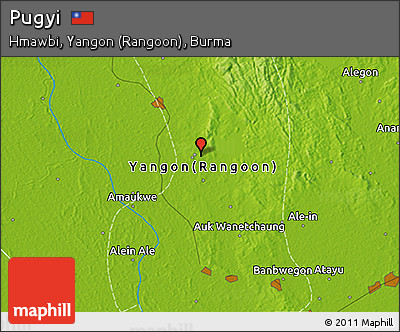 Physical 3D Map of Pugyi