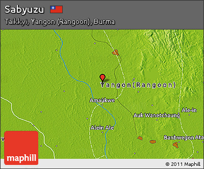 Physical 3D Map of Sabyuzu