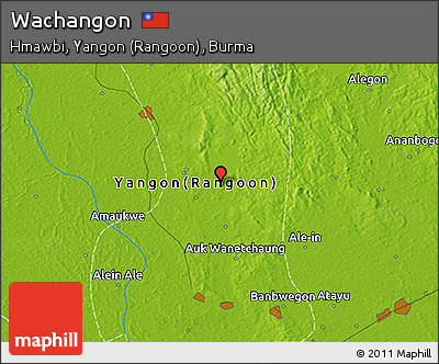 Physical 3D Map of Wachangon