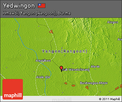 Physical 3D Map of Yedwingon