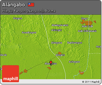 Physical 3D Map of Alāngabo