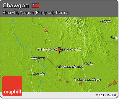 Physical 3D Map of Chawgon