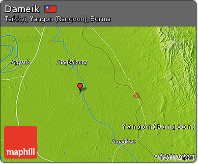 Physical 3D Map of Dameik