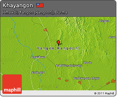 Physical 3D Map of Khayangon