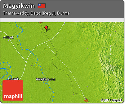Physical 3D Map of Magyikwin