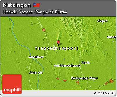 Physical 3D Map of Natsingon