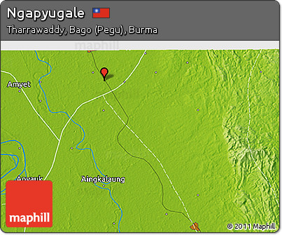 Physical 3D Map of Ngapyugale