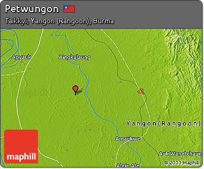 Physical 3D Map of Petwungon