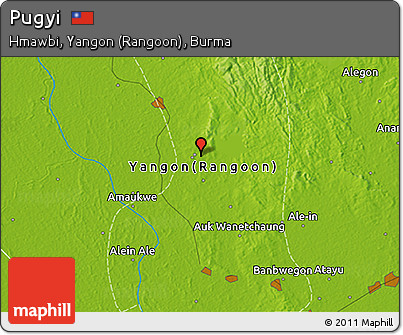 Physical 3D Map of Pugyi