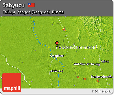 Physical 3D Map of Sabyuzu
