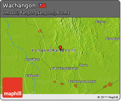 Physical 3D Map of Wachangon