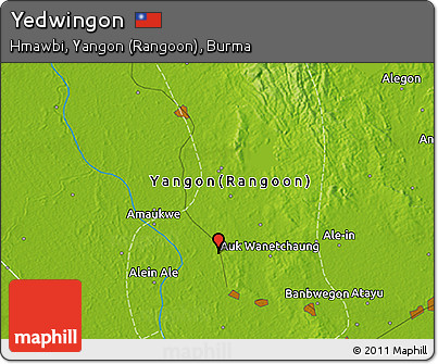 Physical 3D Map of Yedwingon