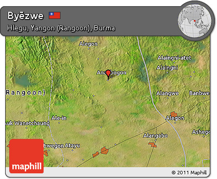 Satellite 3D Map of Byēzwe