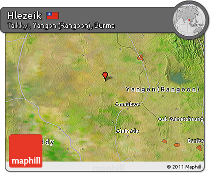 Satellite 3D Map of Hlezeik