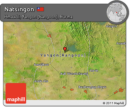 Satellite 3D Map of Natsingon