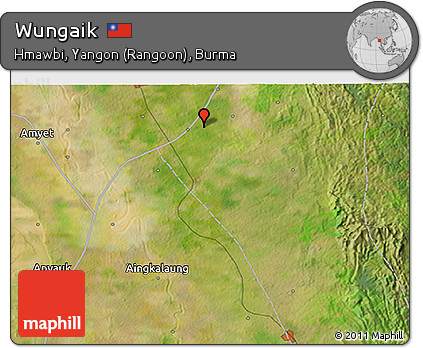 Satellite 3D Map of Wungaik