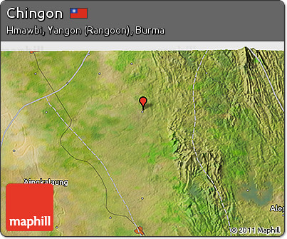 Satellite 3D Map of Chingon