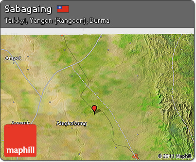 Satellite 3D Map of Sabagaing