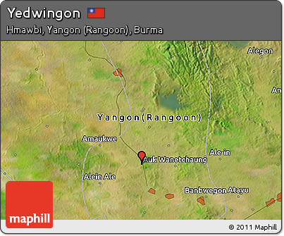 Satellite 3D Map of Yedwingon