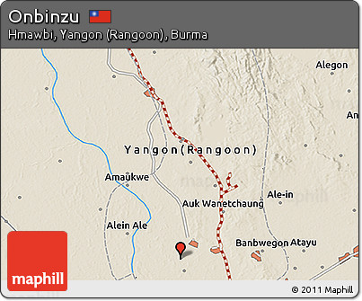 Shaded Relief 3D Map of Onbinzu