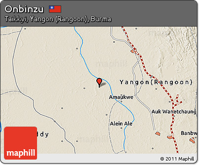 Shaded Relief 3D Map of Onbinzu