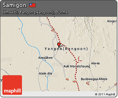 Shaded Relief 3D Map of Samigon