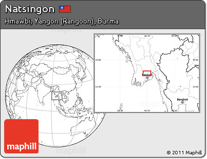 Blank Location Map of Natsingon