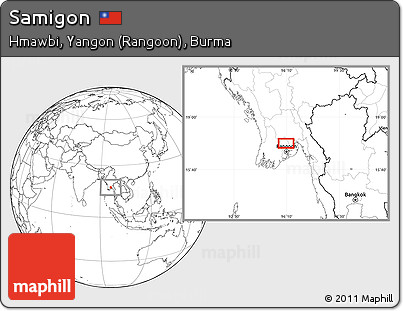 Blank Location Map of Samigon