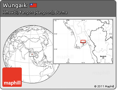 Blank Location Map of Wungaik