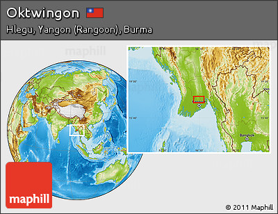 Physical Location Map of Oktwingon