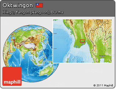 Physical Location Map of Oktwingon