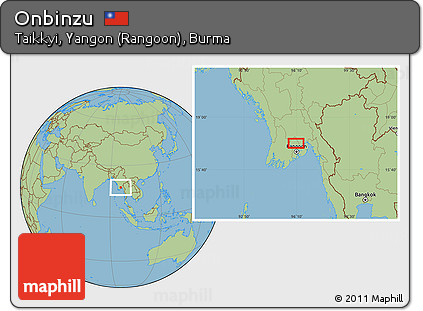 Savanna Style Location Map of Onbinzu