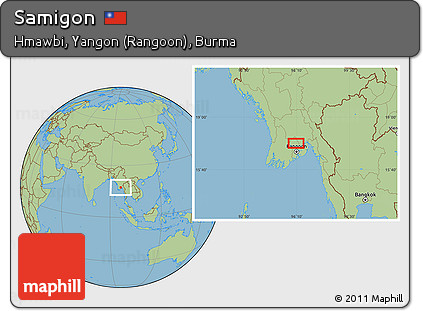 Savanna Style Location Map of Samigon