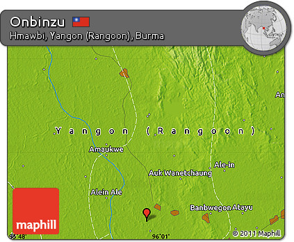 Physical Map of Onbinzu