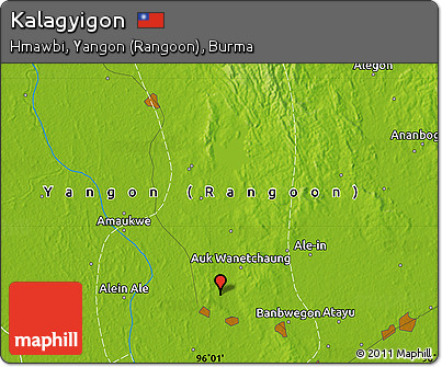 Physical Map of Kalagyigon