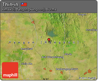 Satellite Map of Thin-in